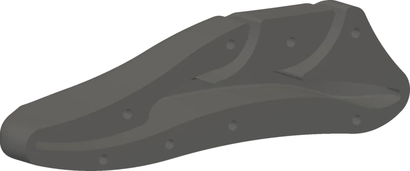 CAD render of the right foot sole