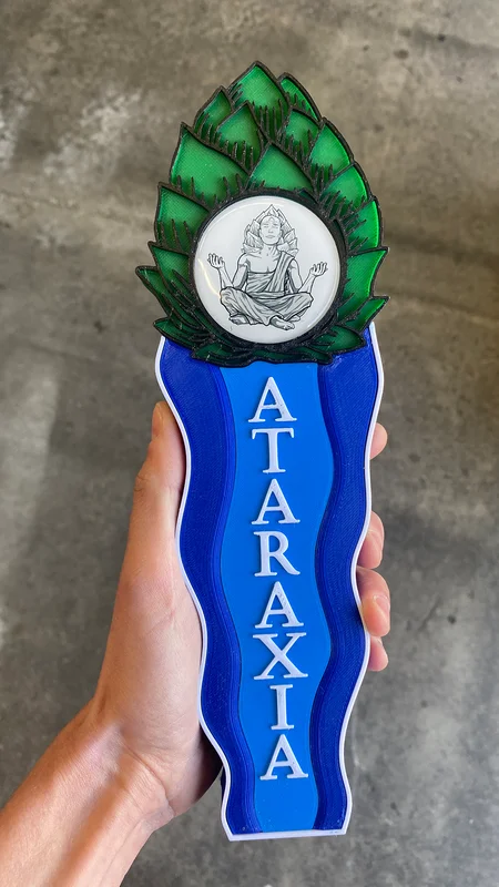 Ataraxia custom 3D-printed tap handle