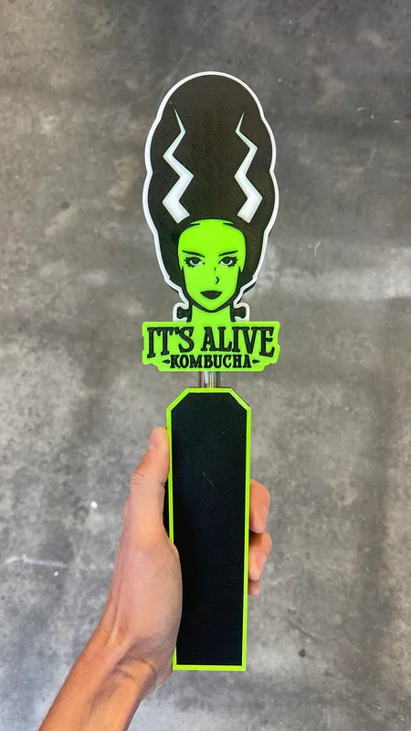 It's Alive custom 3D-printed tap handle