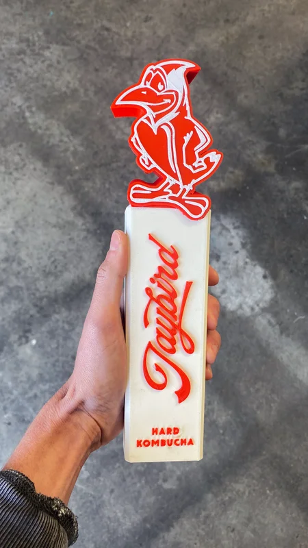Jaybird Hard Kombucha custom 3D-printed tap handle